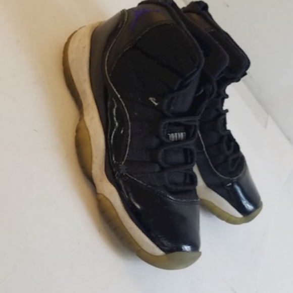 Nike air jordan retro 11 XI bg sneakers shoes black gum size 3.5 - Picture 3 of 5